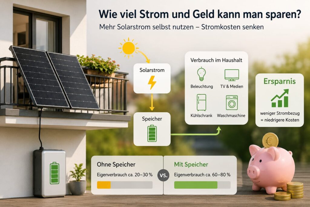 Speicher für Balkonkraftwerk